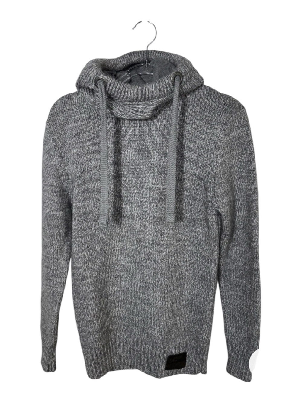 Superdry men’s Stealth SD Knit Hoodie Size Medium Grey / Winter Twist Gorpcore
